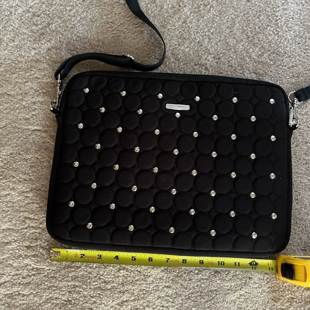 Rebecca Minkoff Black Quilted Computer Bag